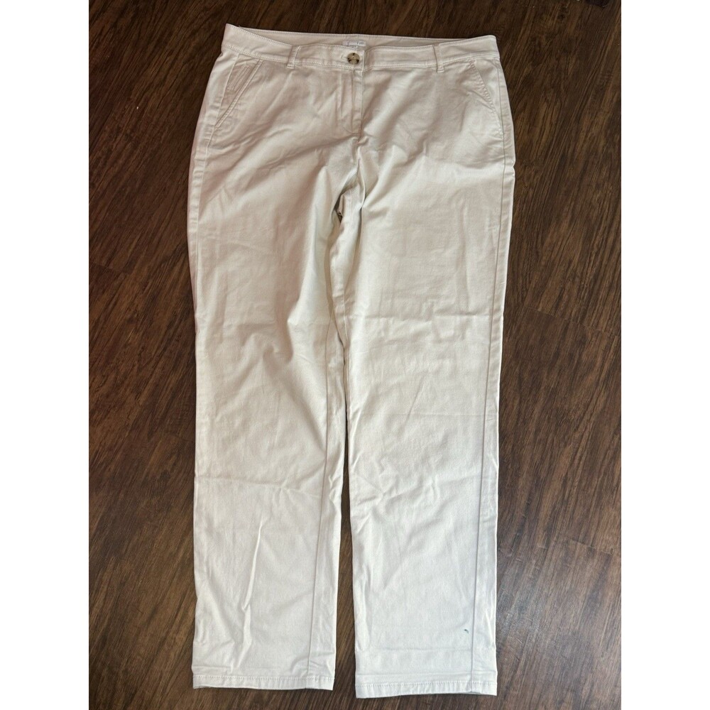J Jill Women’s Khaki Pants Size 16 Sea Salt NWT - Picture 2 of 6